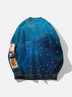 1984® - Van Gogh Print Starry Sweater - 1984brand