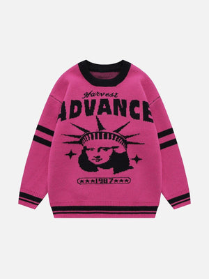 1984® - Vintage "ADVANCE" Print Sweater - 1984brand