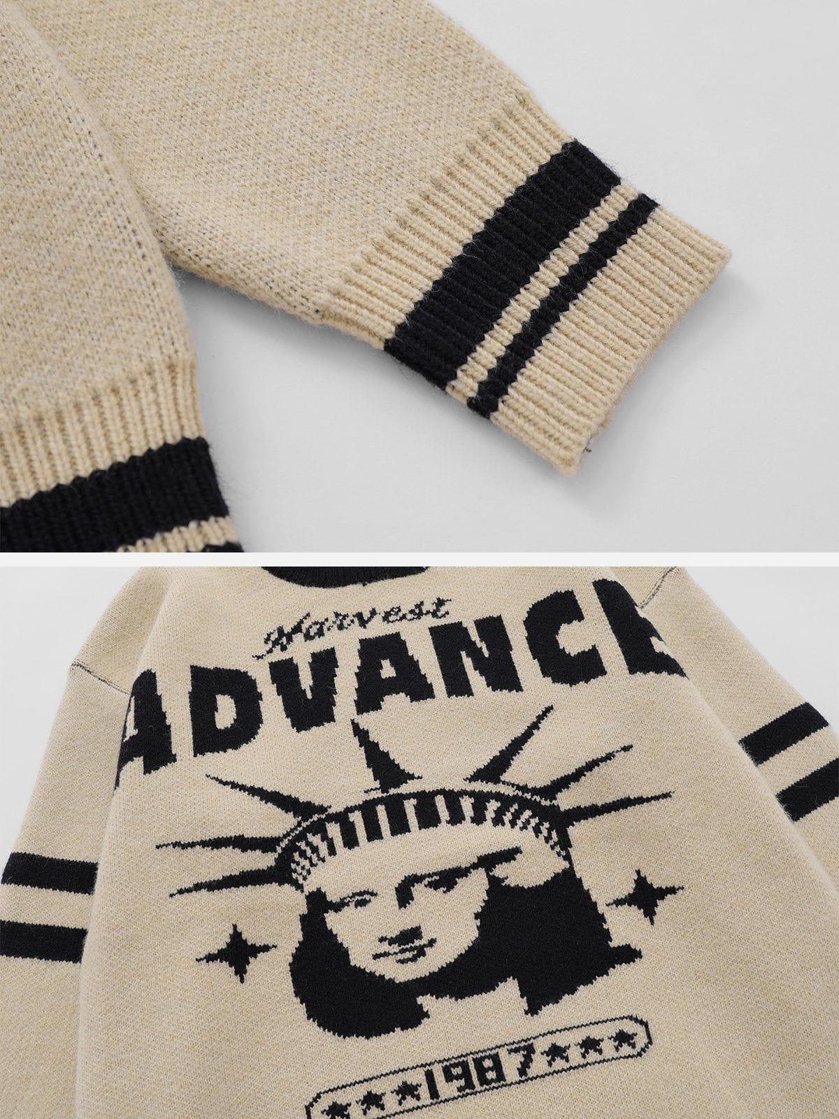 1984® - Vintage "ADVANCE" Print Sweater - 1984brand