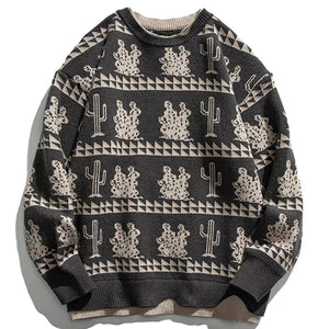 1984® - Vintage Cactus Fake Two Knit Sweater - 1984brand