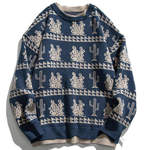 1984® - Vintage Cactus Fake Two Knit Sweater - 1984brand