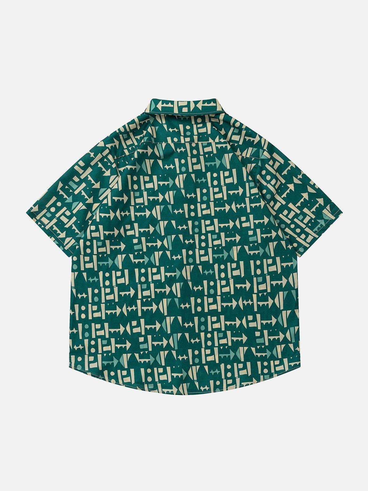 1984® - Vintage Clashing Colours Short Sleeve Shirts - 1984brand