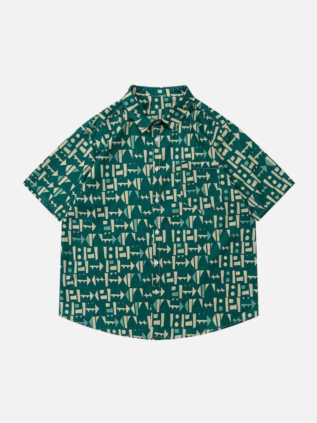 1984® - Vintage Clashing Colours Short Sleeve Shirts - 1984brand