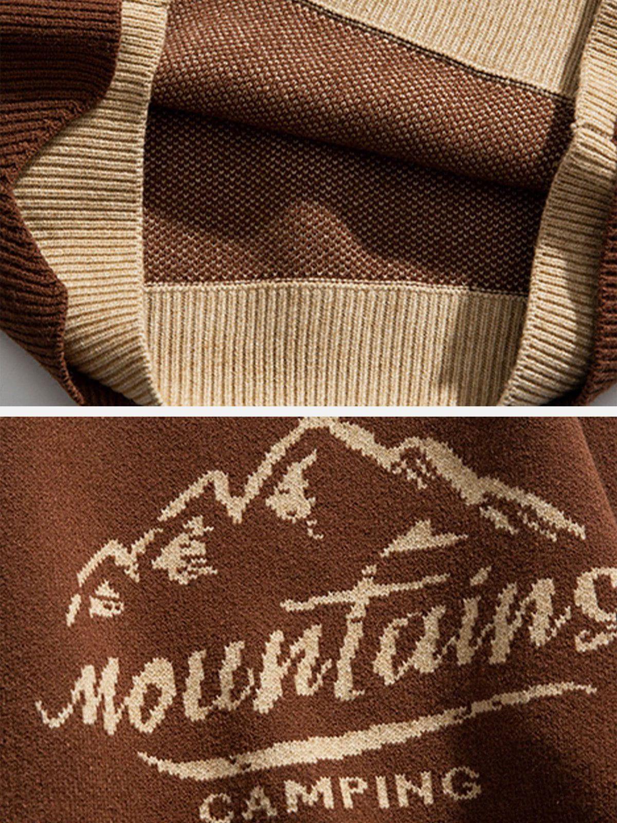 1984® - Vintage Fake Two Mountains Knit Sweater - 1984brand