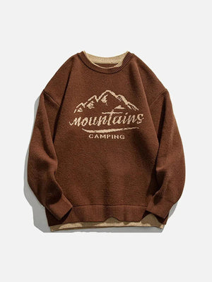 1984® - Vintage Fake Two Mountains Knit Sweater - 1984brand