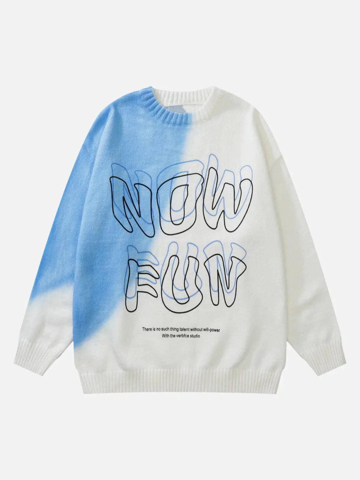 1984® - Vintage Gradient Contrast Sweater - 1984brand