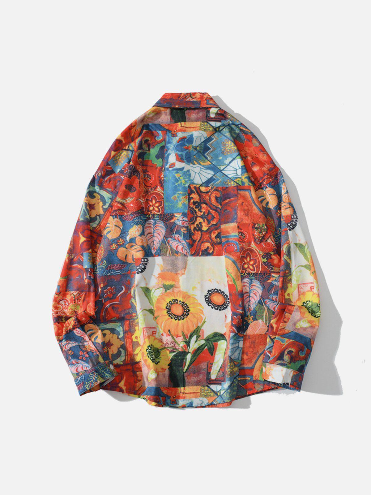 1984® - Vintage Print Long-Sleeved Shirt - 1984brand