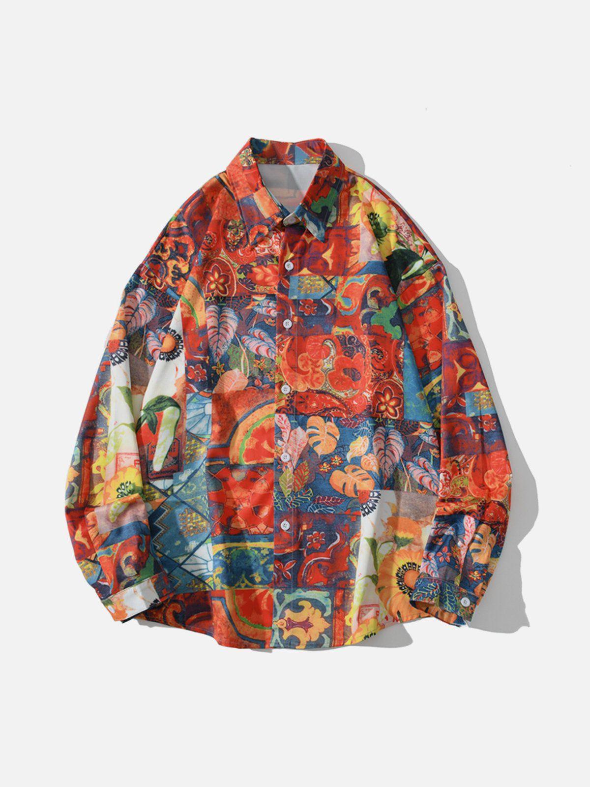 1984® - Vintage Print Long-Sleeved Shirt - 1984brand