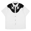 1984® - Vintage Stars Embroidery Patchwork Short Sleeve Shirt - 1984brand