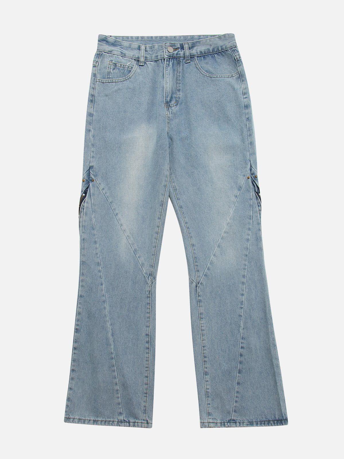 1984® - Vintage Wash Adjustable Zip Jeans - 1984brand