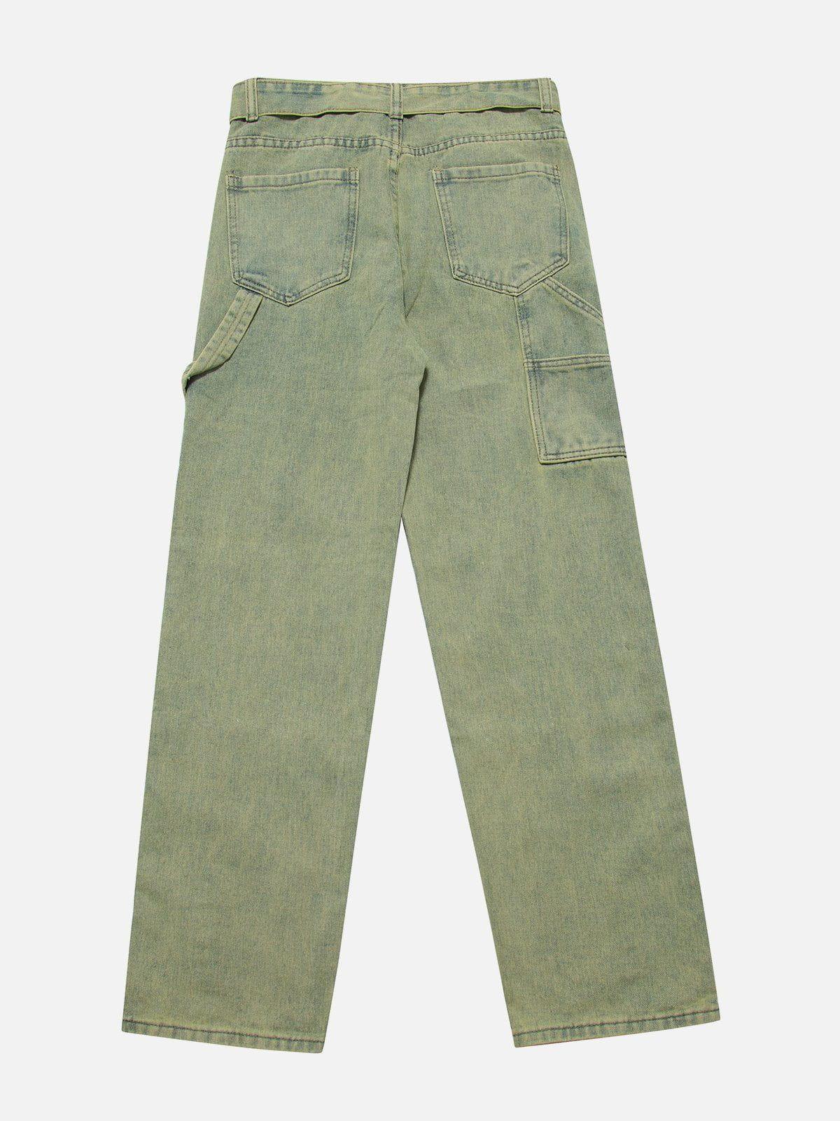 1984® - Vintage Washed Button Slit Jeans - 1984brand