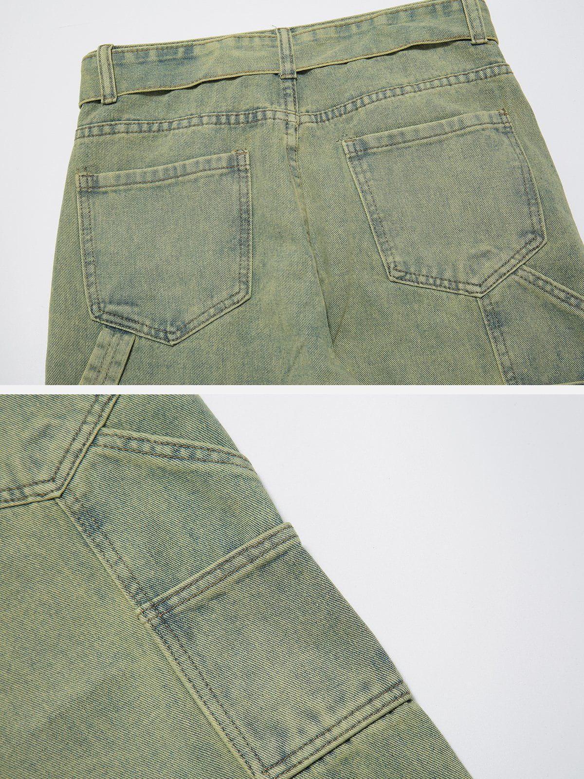 1984® - Vintage Washed Button Slit Jeans - 1984brand