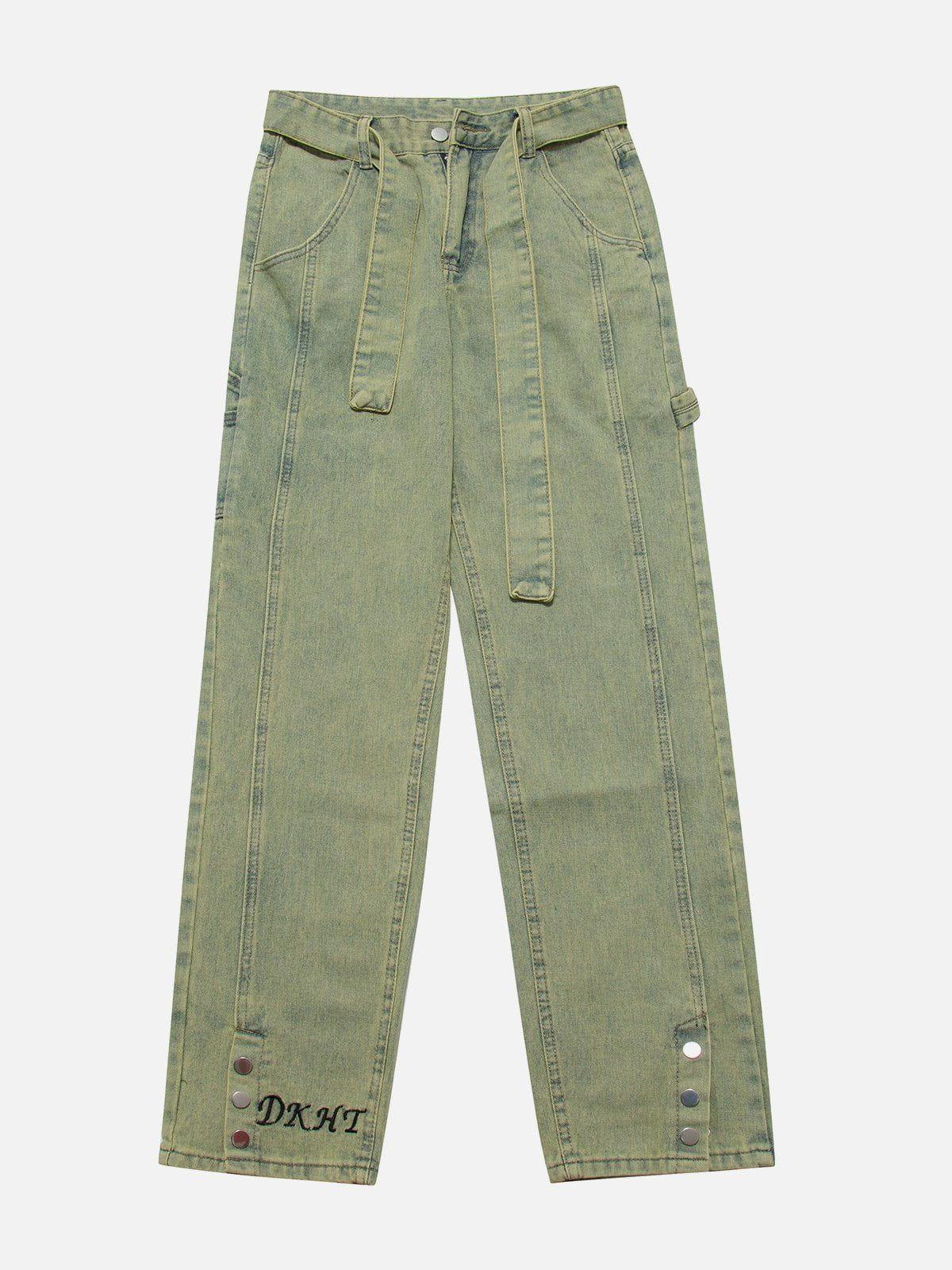 1984® - Vintage Washed Button Slit Jeans - 1984brand