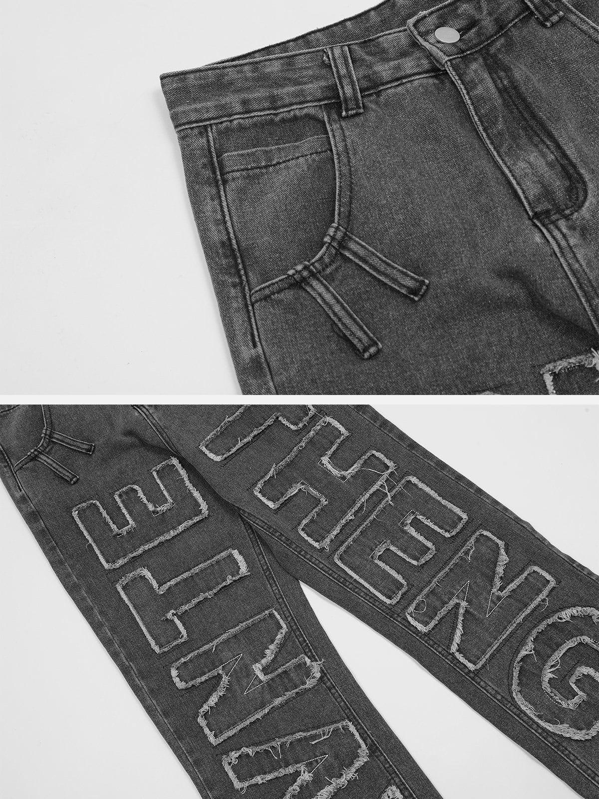 1984® - Washed Patchwork Jeans - 1984brand