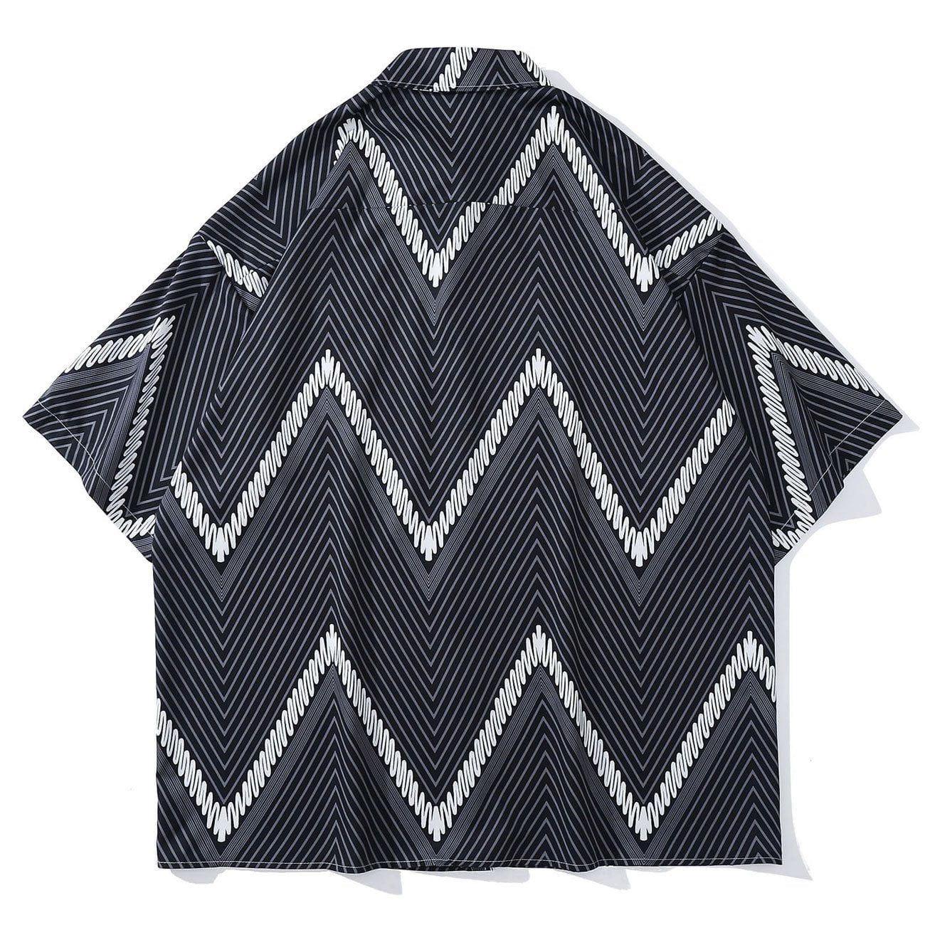 1984® - Wave Stripe Short Sleeve Shirt - 1984brand