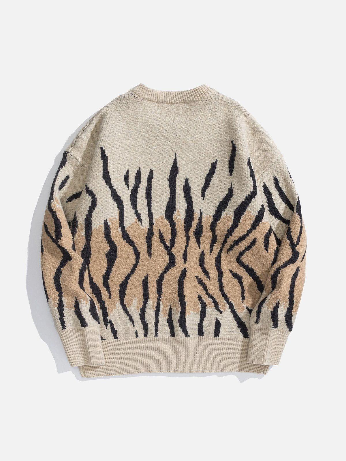 1984® - Zebra Pattern Knit Sweater - 1984brand