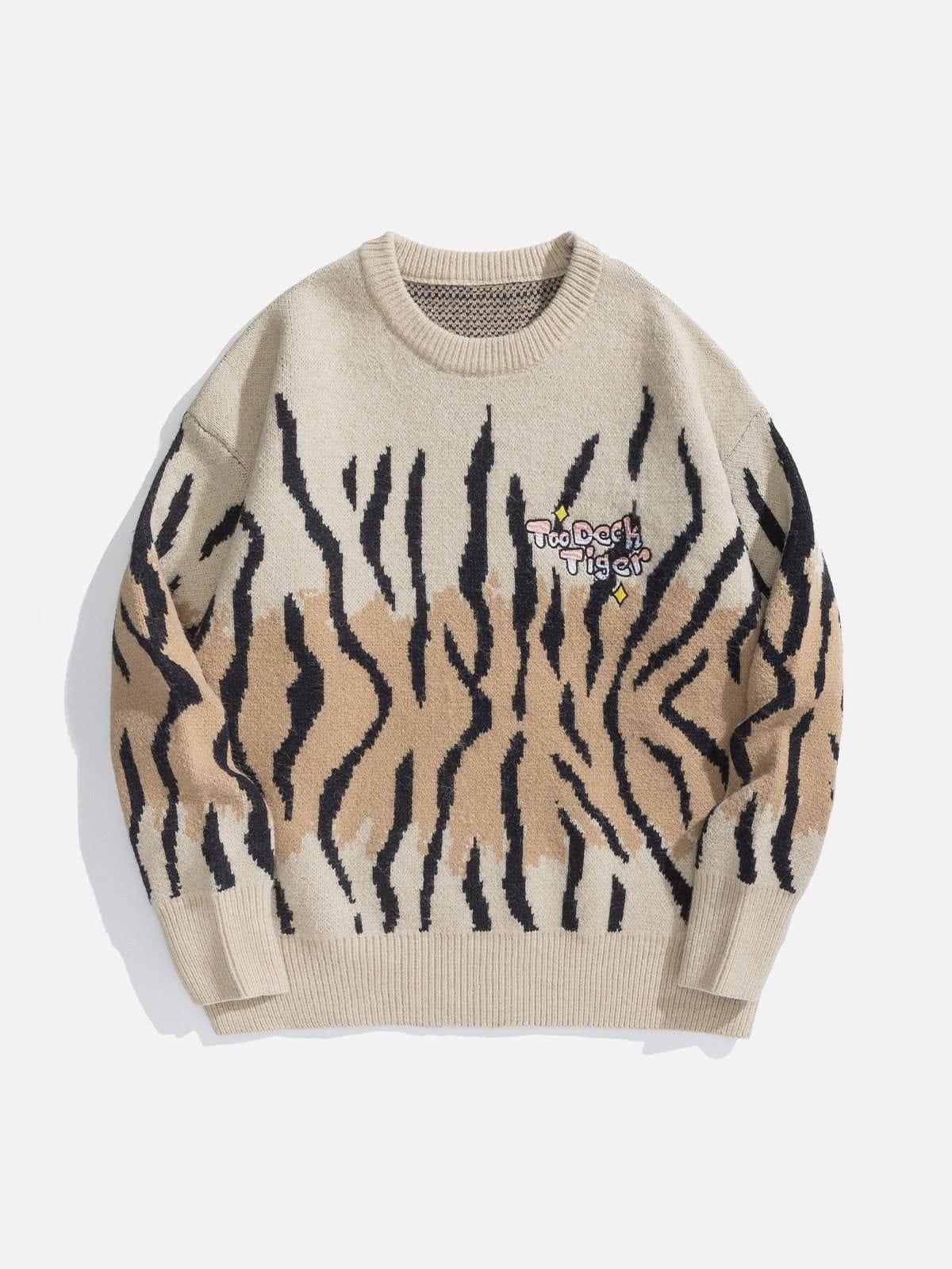 1984® - Zebra Pattern Knit Sweater - 1984brand