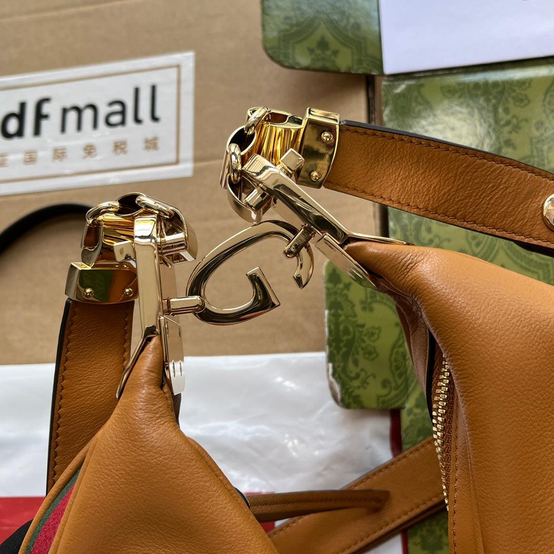 gg Atache Large Shoulder Bag Brown For Women, Women&#8217;s Bags 13.8in/35cm gg‎ 702823 UXWBG 3162