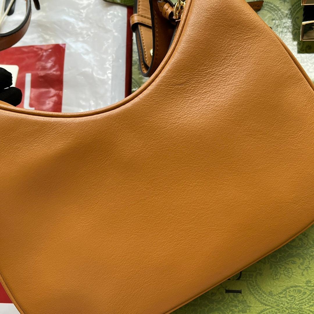 gg Atache Small Shoulder Bag Brown For Women, Women&#8217;s Bags 9in/23cm gg