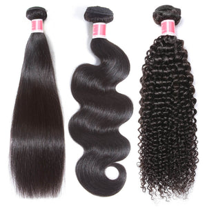 One Bundle Sale Straight/Body Wave/Curly/Deep Wave/Water Wave/Loose Wave Brazilian Hair Weave Bundles 100% Unprocessed Virgin Human Hair hermosahair