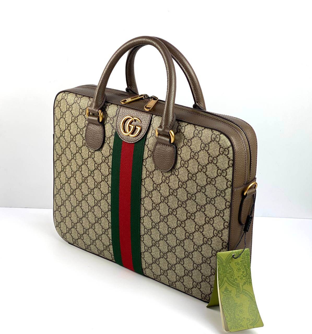 Men's briefcase from the GG Ophidia GG collection