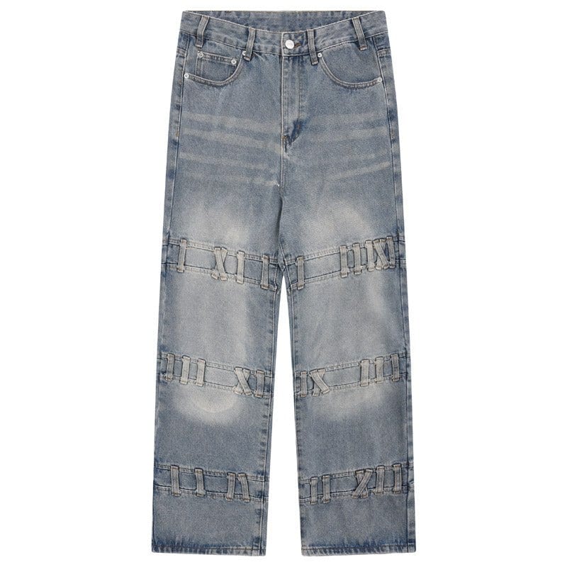 Sneakerhill® Distressed Washed Jeans Belt Sneakerhill