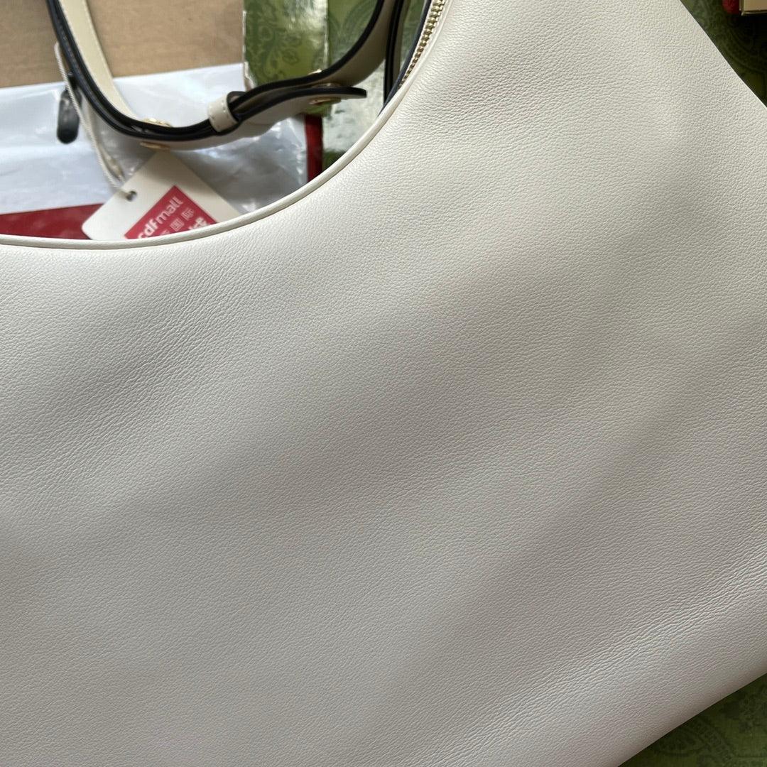 gg Atache Large Shoulder Bag White For Women, Women&#8217;s Bags 13.8in/35cm gg‎ ‎‎702823 UXWBG 9109