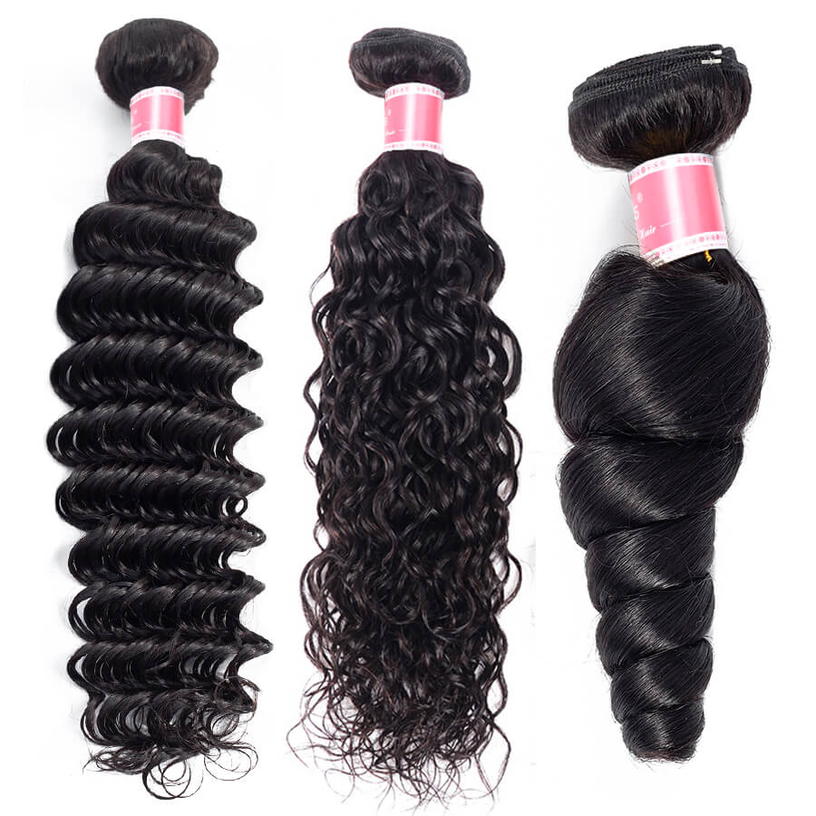 One Bundle Sale Straight/Body Wave/Curly/Deep Wave/Water Wave/Loose Wave Brazilian Hair Weave Bundles 100% Unprocessed Virgin Human Hair hermosahair