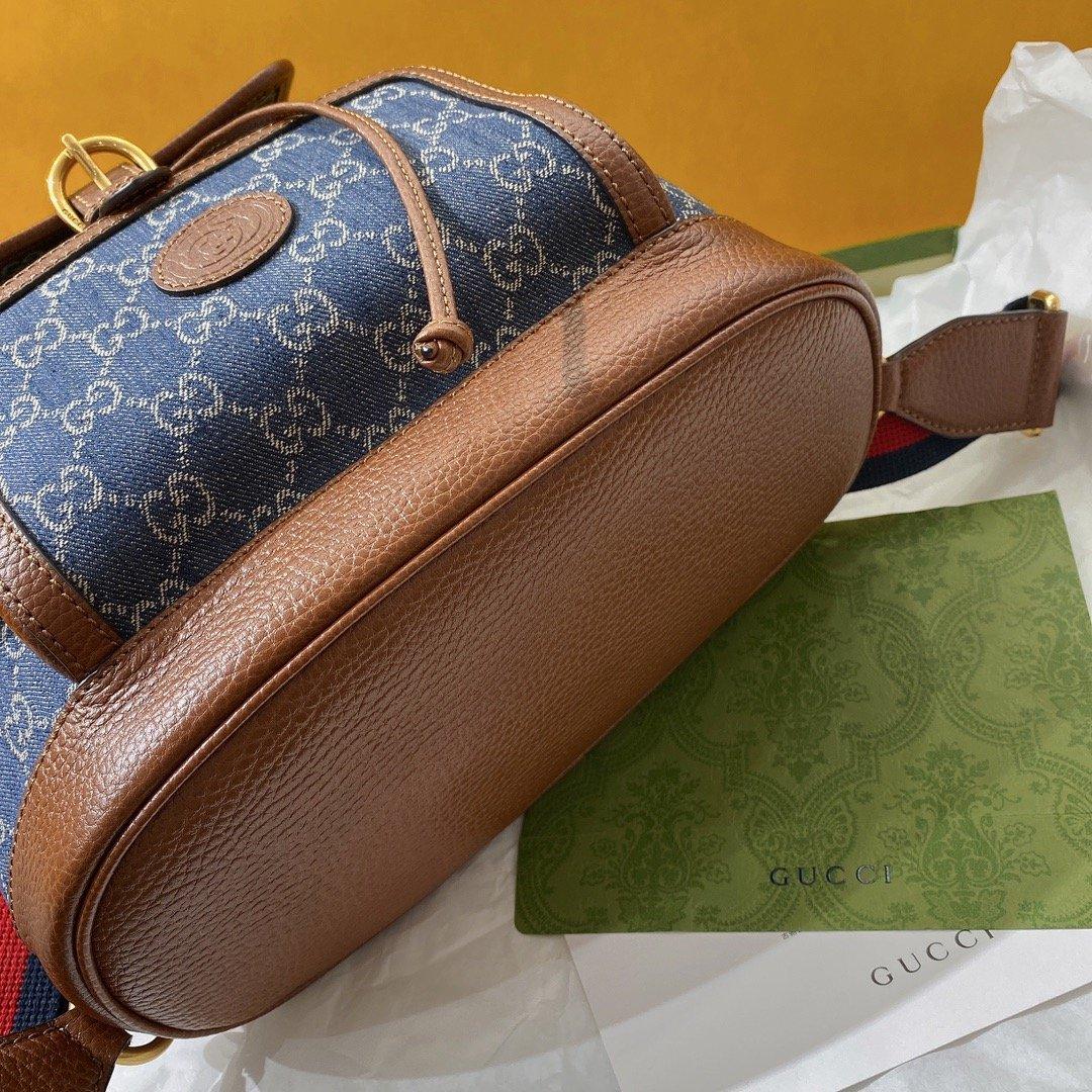 gg Backpack With Interlocking G Blue For Women, Women&#8217;s Bags 11.8in/30cm gg