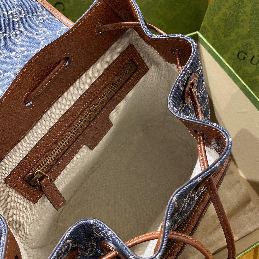 gg Backpack With Interlocking G Blue For Women, Women&#8217;s Bags 11.8in/30cm gg