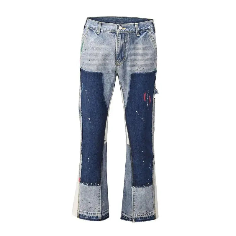 Painting Patch Baggy Stacked Jeans eprolo