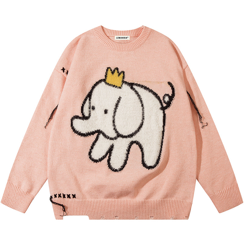 1984® Sweet Jacquard Sweater Flock Elephant - 1984brand