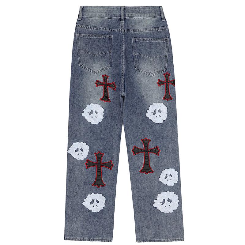 1984 Distressed Jeans Chrome Heart Ghost - 1984brand