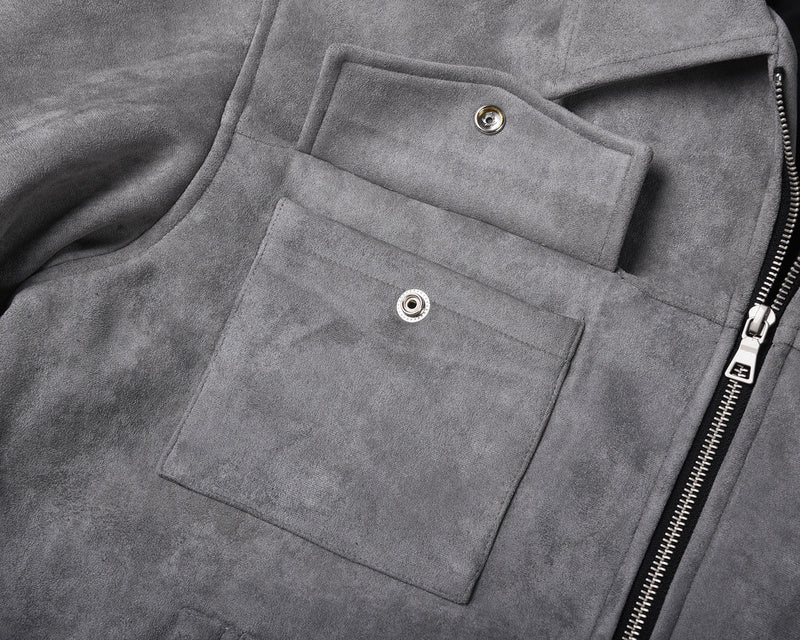 Suede Work Jacket - Grey H.ESNTLS