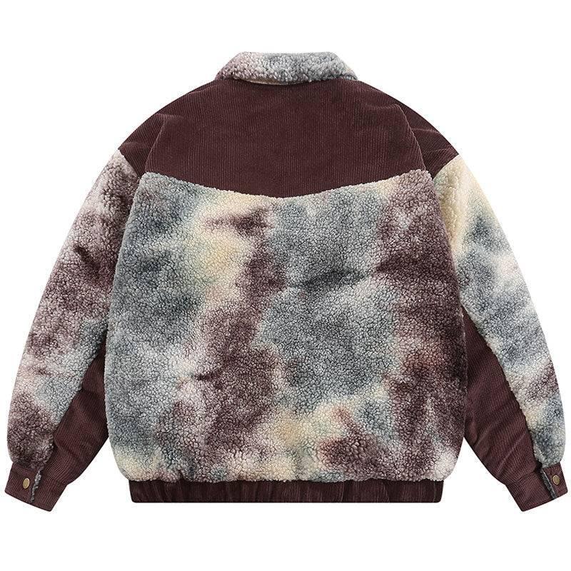 1984® Tie Dye Sherpa Jacket Corduroy Patchwork 1984brand