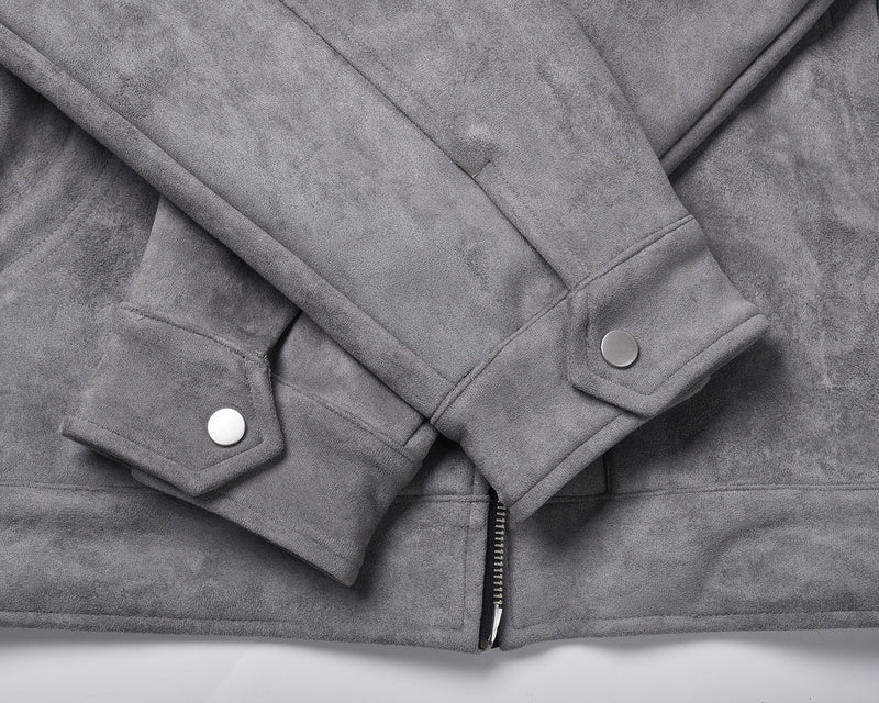 Suede Work Jacket - Grey H.ESNTLS