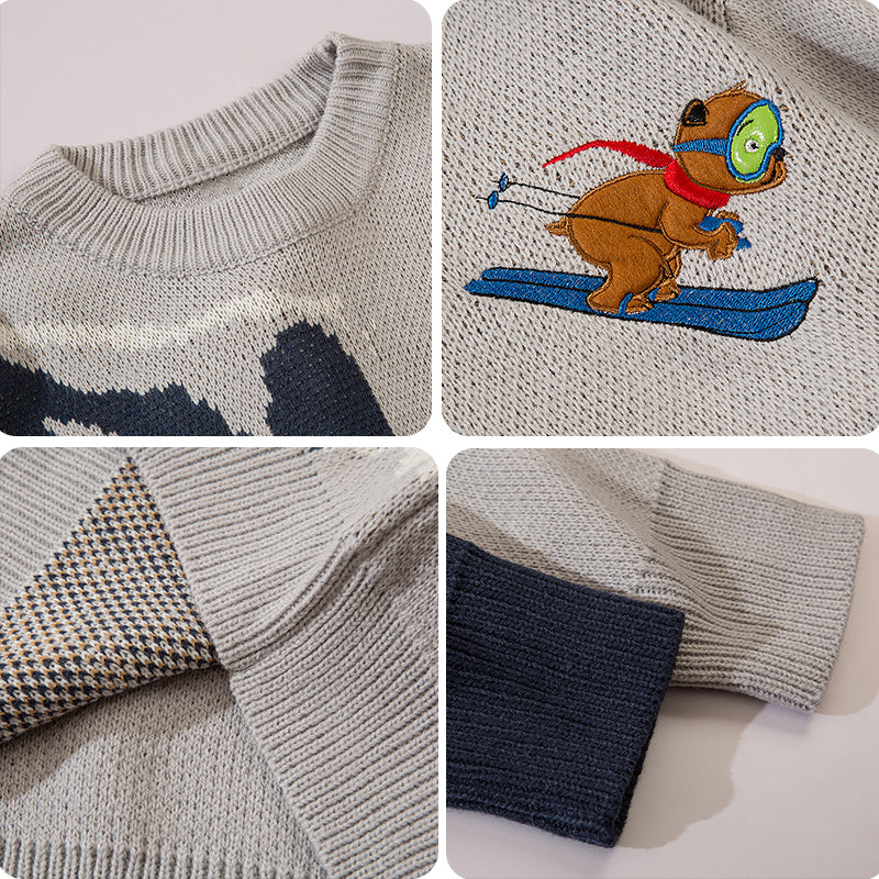 1984® Retro Knit Sweater Ski Bear - 1984brand