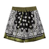 Paisley Shorts - Green Hype+Essential