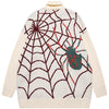 1984® Gothic Spider Zipper Knit Cardigan - 1984brand