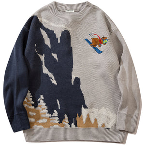 1984® Retro Knit Sweater Ski Bear - 1984brand