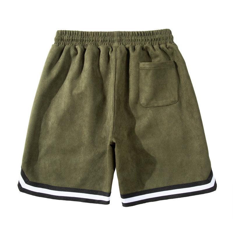 Suede Shorts - Army Green Hype+Essential