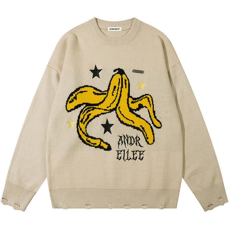 1984® Jacquard Knit Sweater Banana and Star - 1984brand