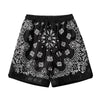 Paisley Shorts - Black/Black Hype+Essential