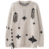 1984® Ripped Knit Sweater Falling Stars - 1984brand