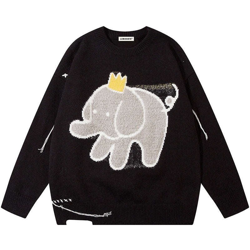 1984® Sweet Jacquard Sweater Flock Elephant - 1984brand