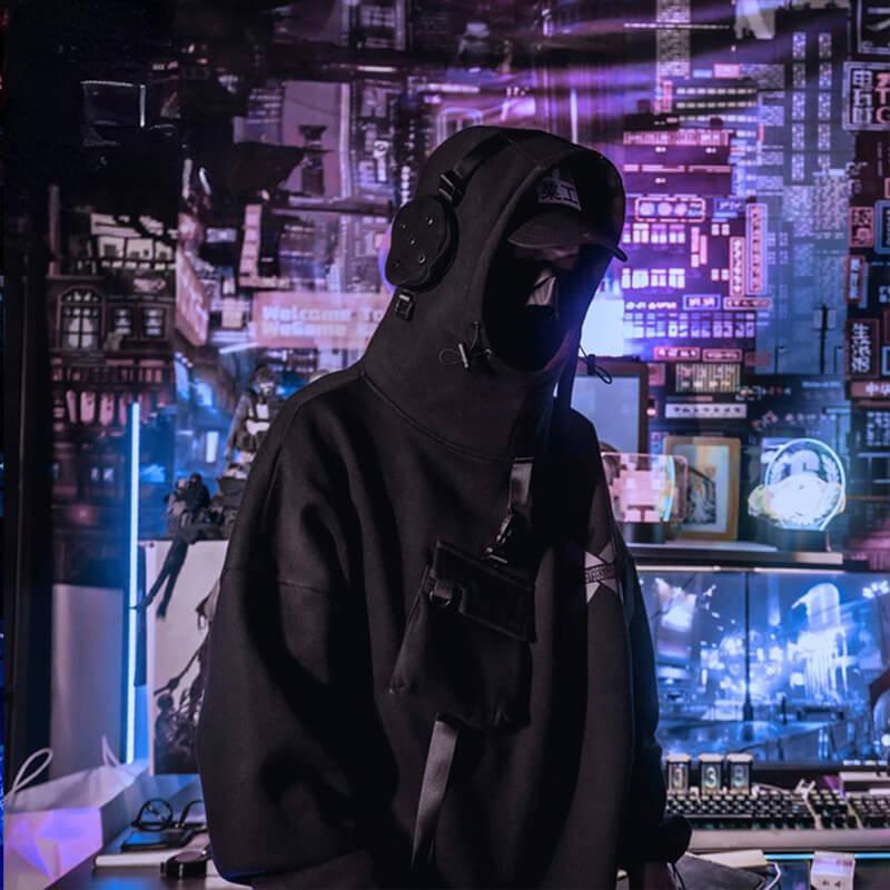 HOODIE TECHWEAR "Senrai" Oversize Techwear Hoodie 1984 Store