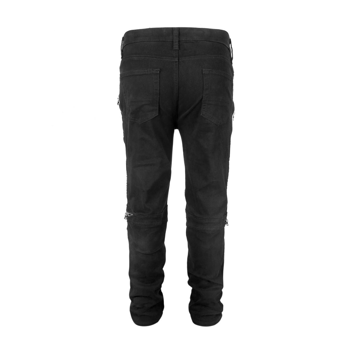 NX1 | Biker Zip Denim - Black Hype+Essentials