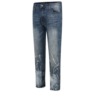 Washed Blue Denim Bleached Hype+Essential