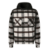 Hooded Flannel Jacket - Cream/Brown H.ESNTLS