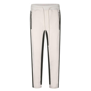 Double Stripped Track Pants v3 - White/Black H.ESNTLS